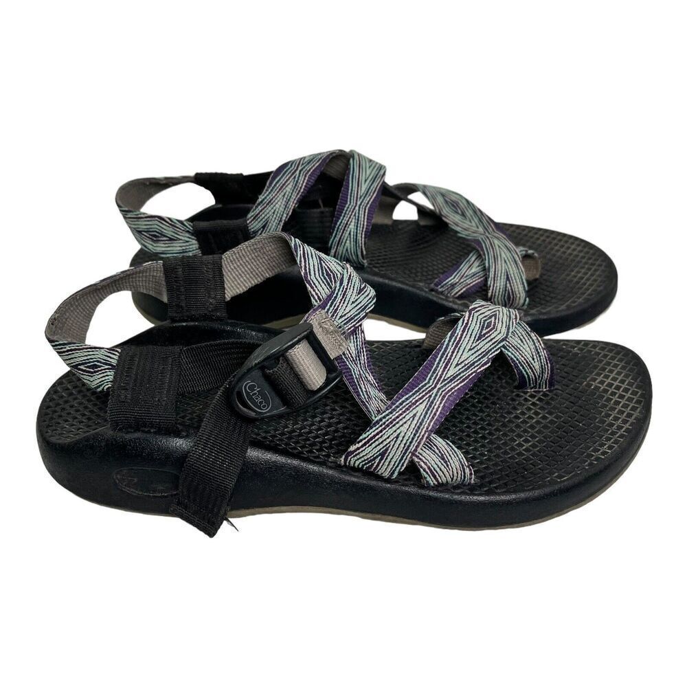 CHACO Z2 Classic Yampa Pixel Weave Purple Aqua Vibram Sandals Women's Sz 7 Shoes